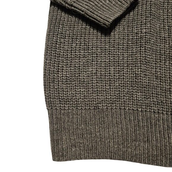 Mustard Seed Womens Gray Pearl Embellished Long Sleeve Knit Sweater Size M - Picture 7 of 11